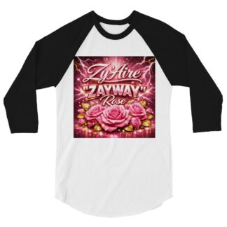 Zy’Aire Rose "Rose" 3/4 sleeve raglan shirt