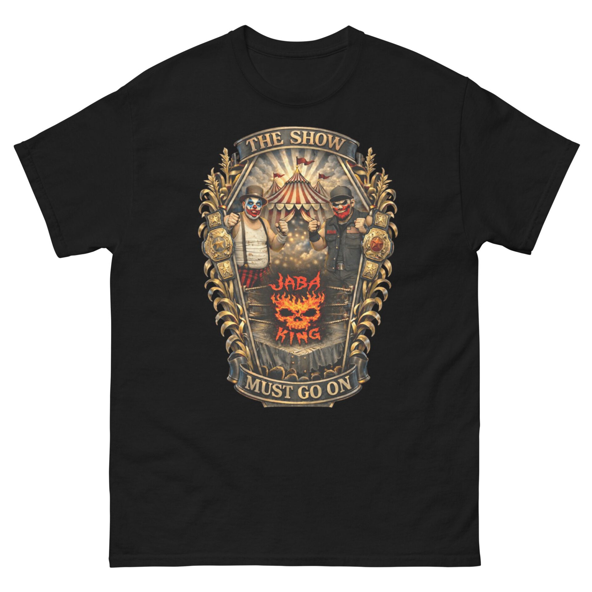 Jaba King "Show Must Go On" Short Sleeve Unisex t-shirt