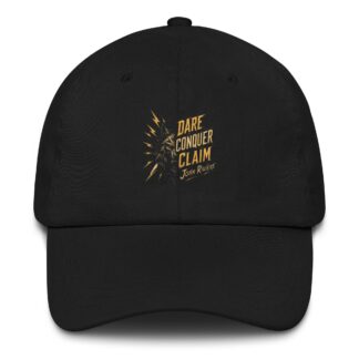 John Rivière “DARE. CONQUER. CLAIM. v2” Dad hat