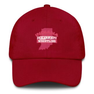 Indiana Heritage Wrestling "Red Logo" Dad hat