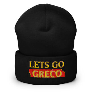Alex Young "Lets Go Greco" Cuffed Beanie
