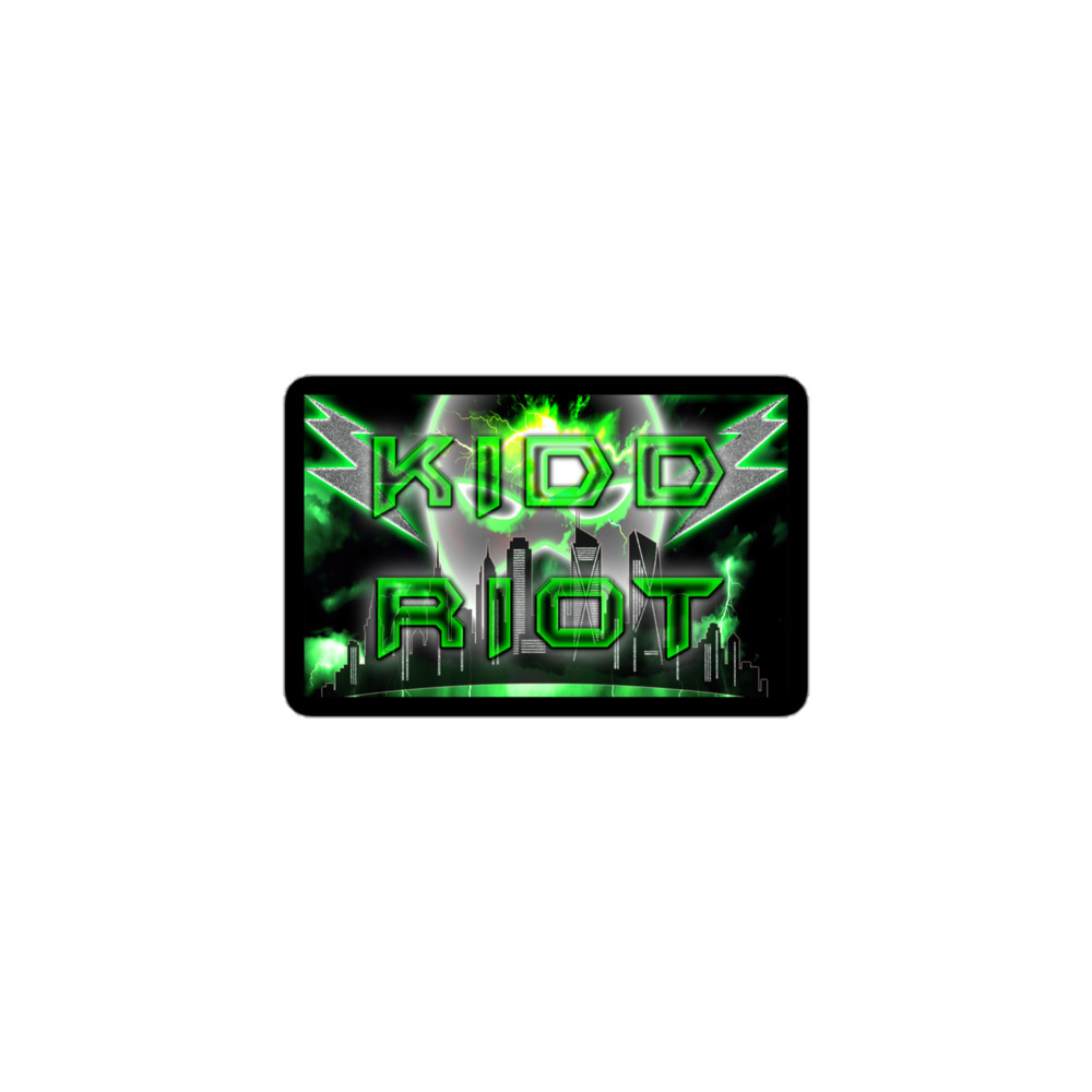 Kidd Riot "Green logo" Bubble-free stickers