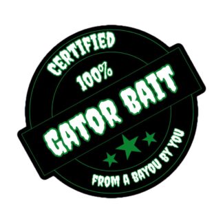 Brian Joseph "Gator Bait" Bubble-free stickers