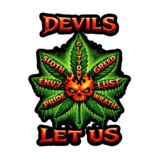 Jaba King "DEVILS LET US" Bubble-free stickers