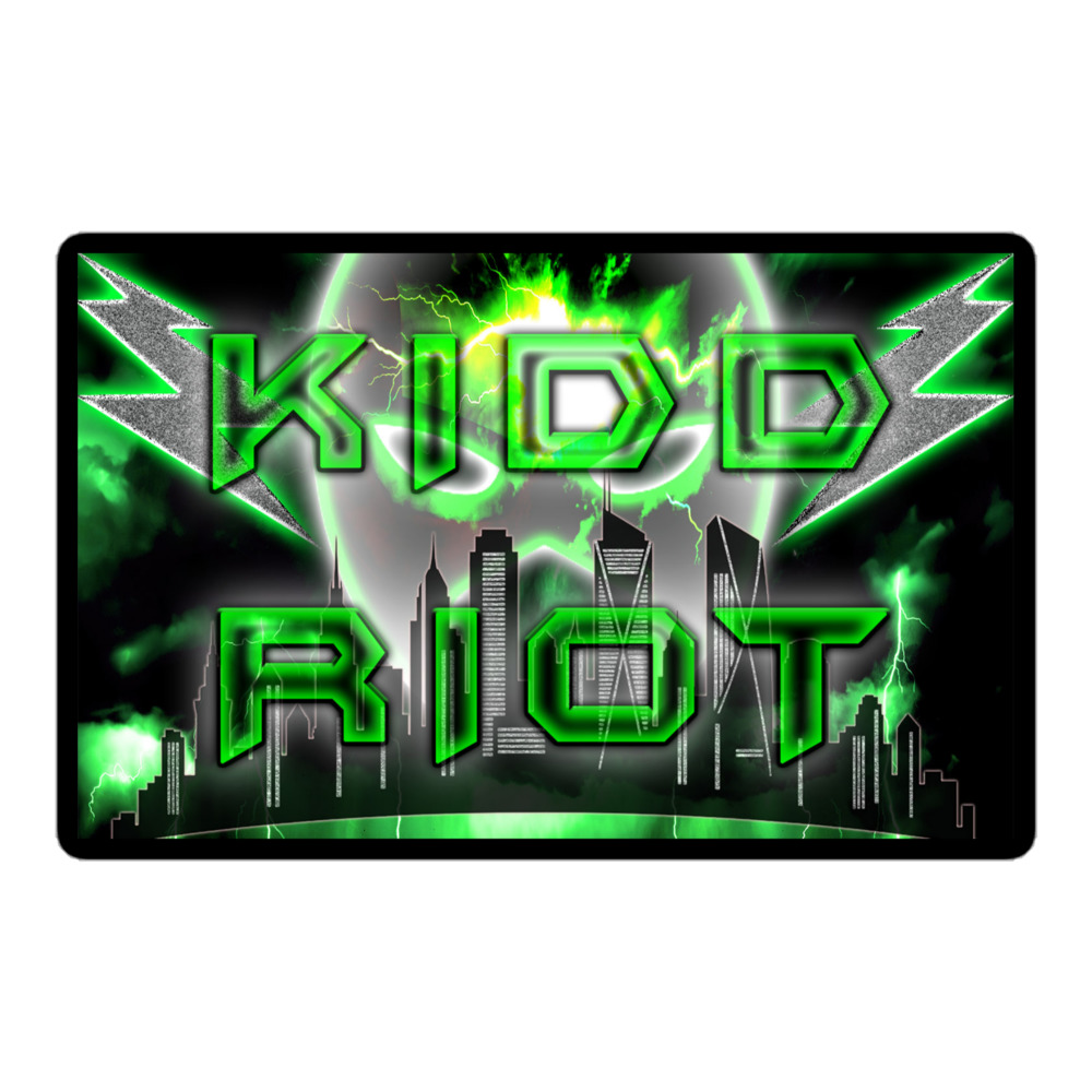 Kidd Riot "Green logo" Bubble-free stickers