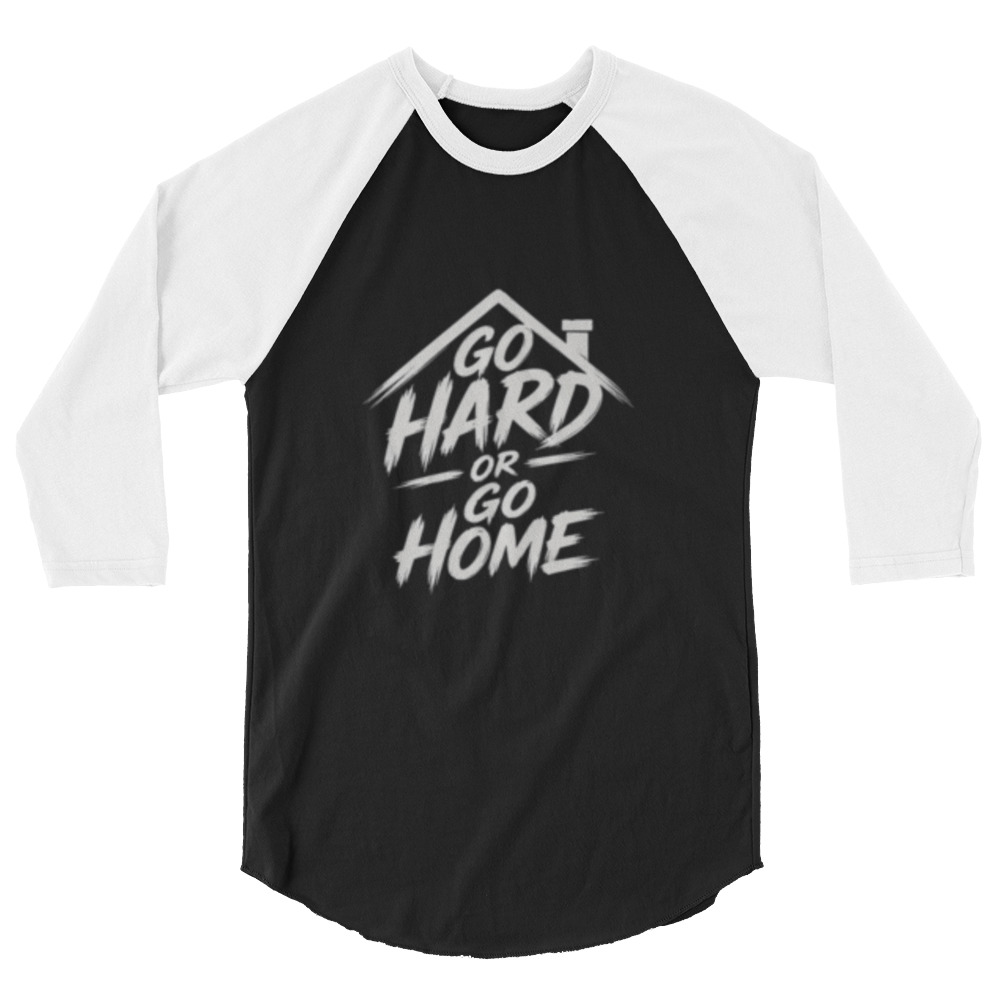 Jon Scrutch "Go Hard Or Go Home (2026)" 3/4 sleeve raglan shirt