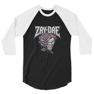 Zy’Aire Rose "Tag Zay-DAE" 3/4 sleeve raglan shirt