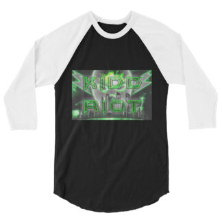 Kidd Riot "Green logo" 3/4 sleeve raglan shirt