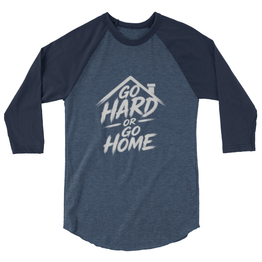 Jon Scrutch "Go Hard Or Go Home (2026)" 3/4 sleeve raglan shirt
