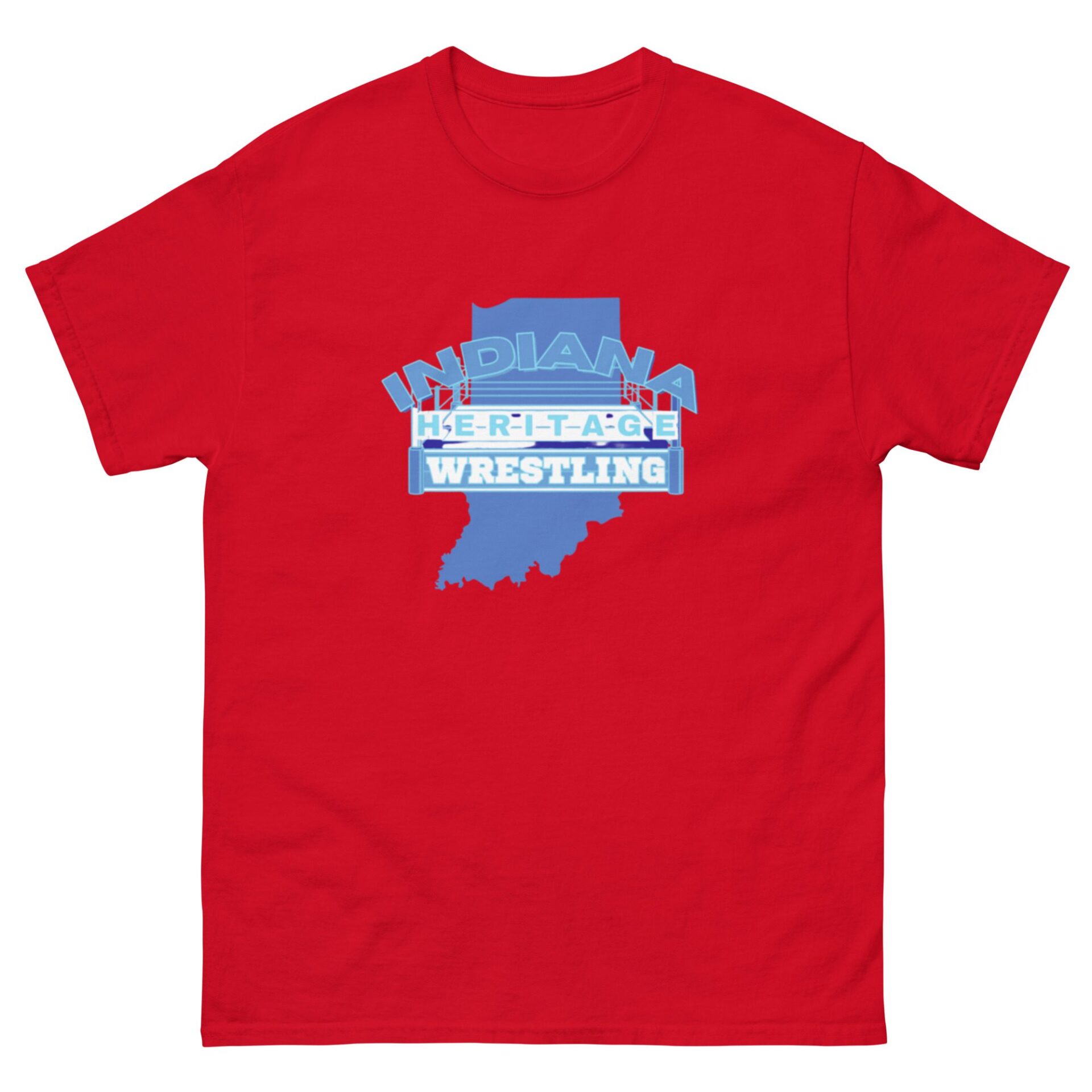 Indiana Heritage Wrestling "Blue Logo" Short Sleeve Unisex t-shirt
