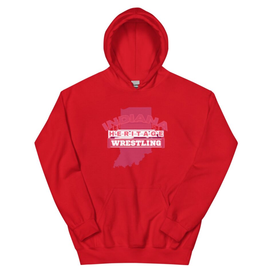 Indiana Heritage Wrestling "Red Logo" Unisex Hoodie