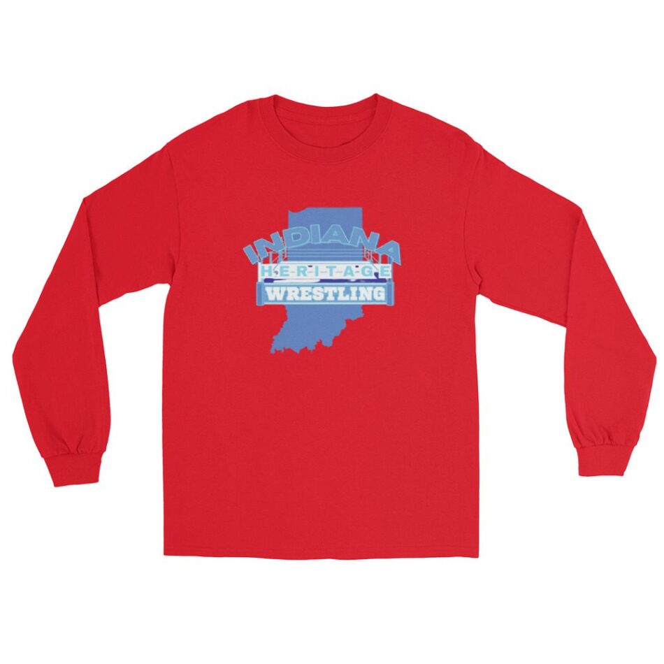 Indiana Heritage Wrestling "Blue Logo" Unisex Long Sleeve Shirt