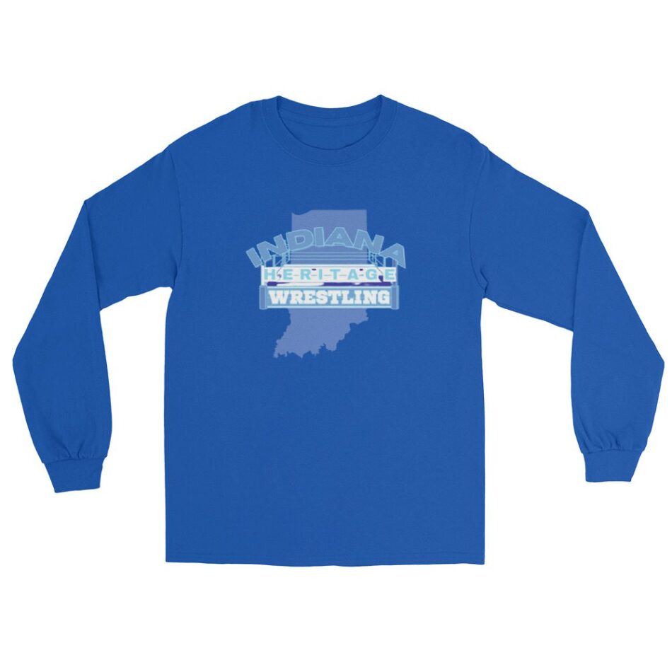 Indiana Heritage Wrestling "Blue Logo" Unisex Long Sleeve Shirt