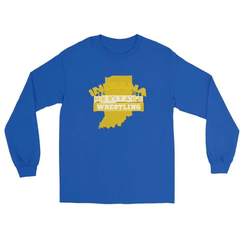 Indiana Heritage Wrestling "Gold Logo" Unisex Long Sleeve Shirt