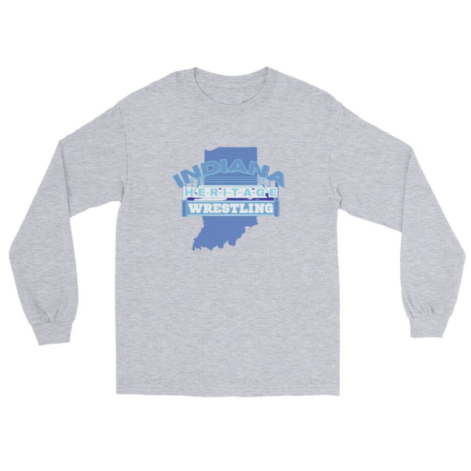 Indiana Heritage Wrestling "Blue Logo" Unisex Long Sleeve Shirt