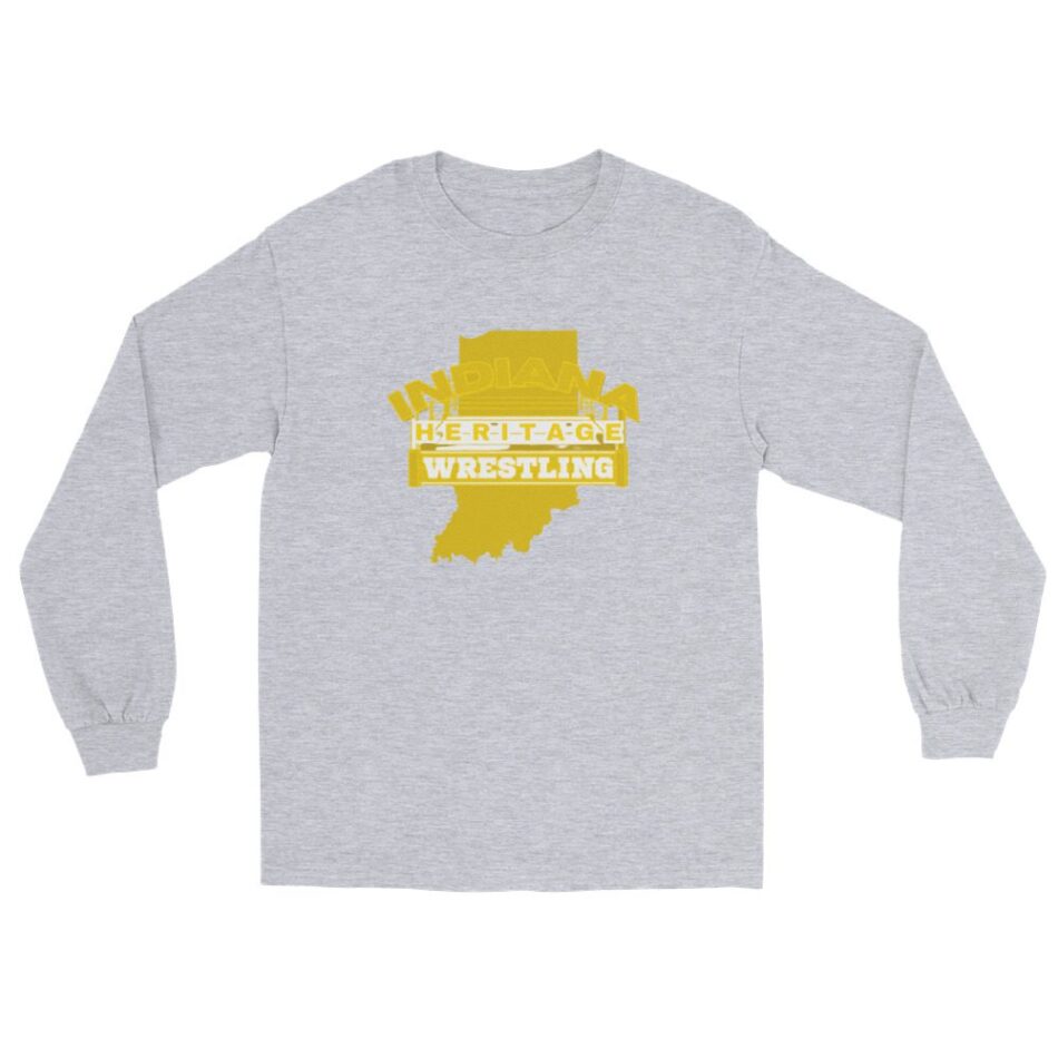 Indiana Heritage Wrestling "Gold Logo" Unisex Long Sleeve Shirt