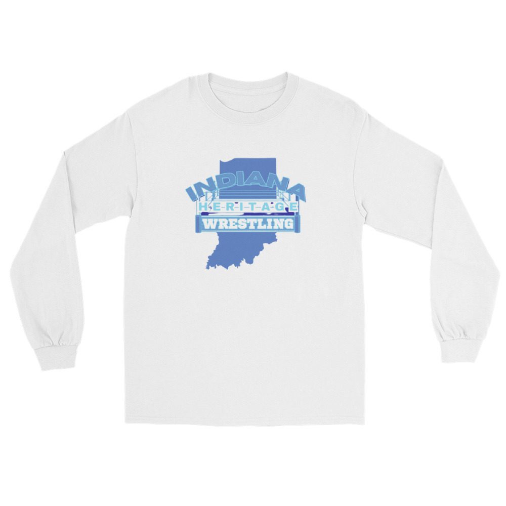 Indiana Heritage Wrestling "Blue Logo" Unisex Long Sleeve Shirt