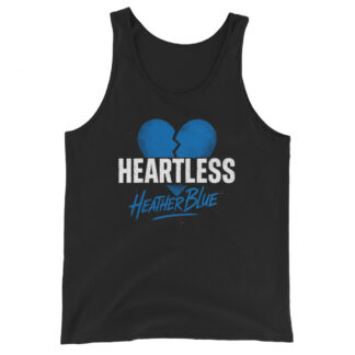 Heather Blue "Blue Heart" Unisex Tank Top