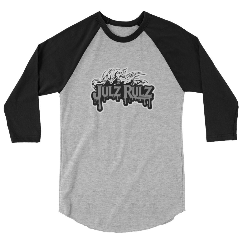 Julz Rafael "Ghoulz Rulz" 3/4 sleeve raglan shirt
