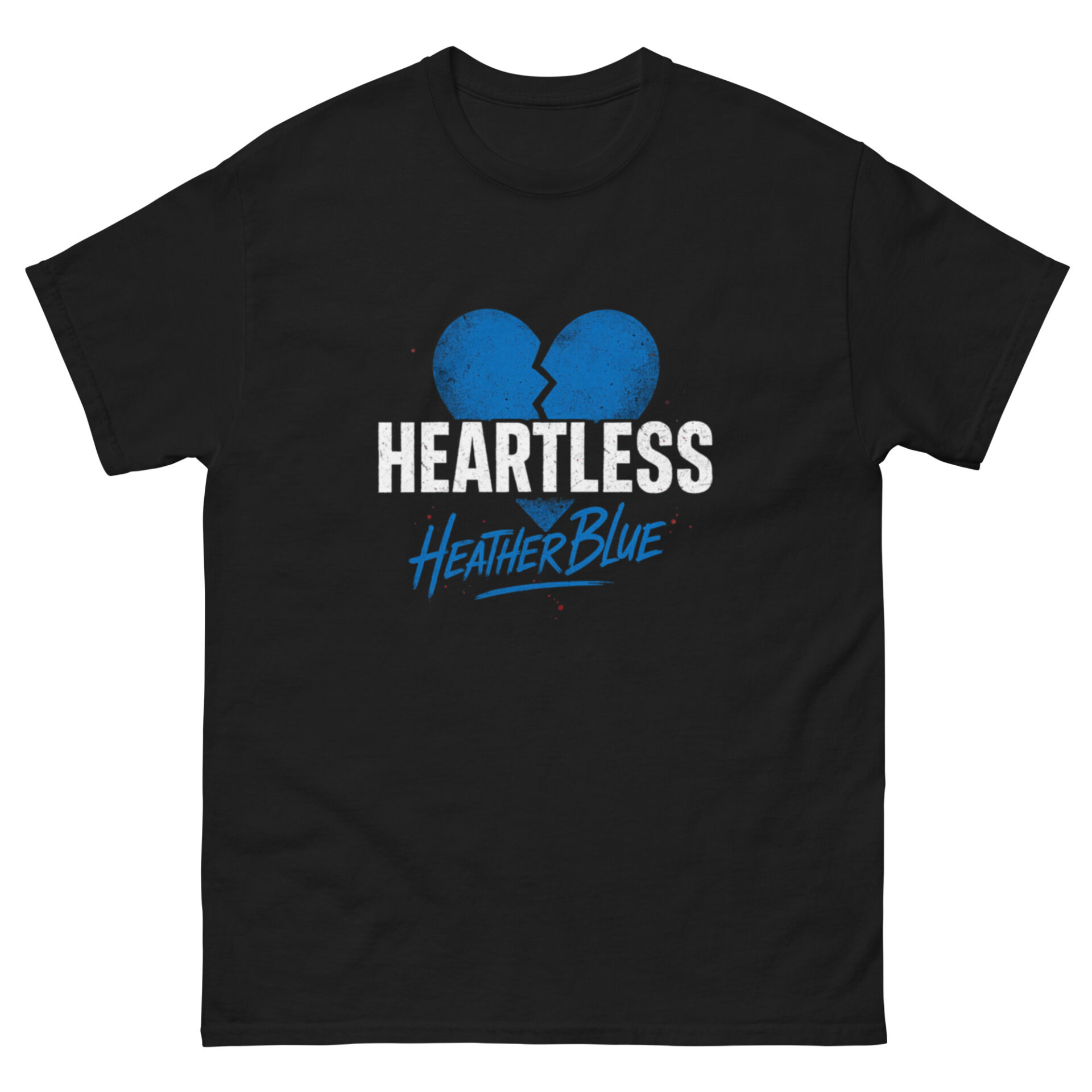 Heather Blue "Blue Heart" Short Sleeve Unisex t-shirt