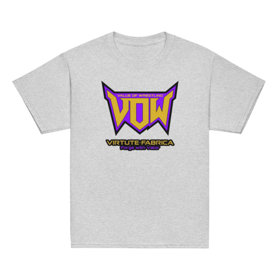 Value of Wrestling "Forge with Valor" Youth Short Sleeve t-shirt