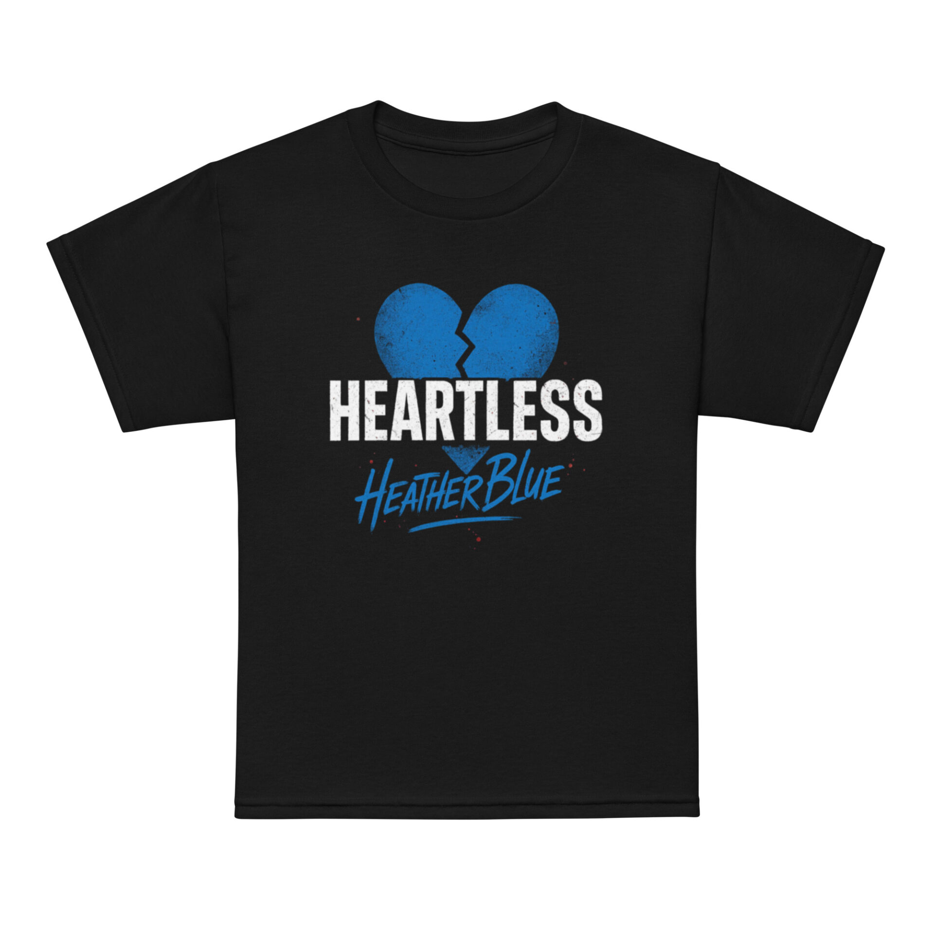Heather Blue "Blue Heart" Youth Short Sleeve t-shirt