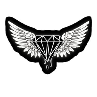 Nick Diamond "Compound D - Black & White" Bubble-free stickers