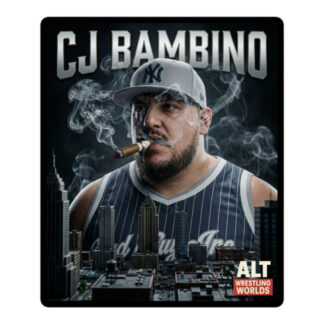 CJ Bambino "Alt. Wrestling Worlds “King of NY” Cigar" Bubble-free stickers