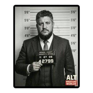 CJ Bambino "Alt. Wrestling Worlds “Mugshot” Old School" Bubble-free stickers