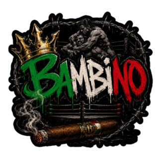 CJ Bambino “Heavy is the Crown Graffiti & Cigar" Bubble-free stickers