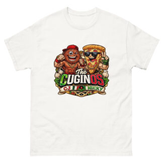 CJ Bambino “The Cuginos - Italian Food Fighters V.1" Short Sleeve Unisex t-shirt