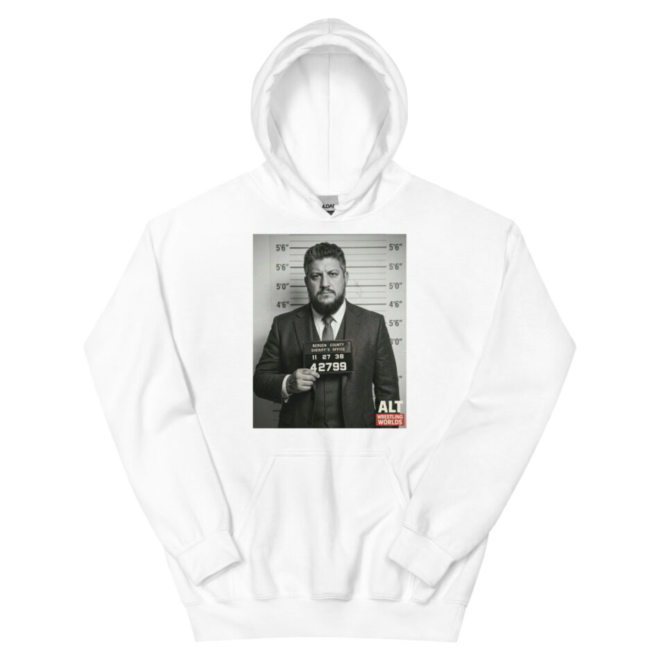 CJ Bambino "Alt. Wrestling Worlds “Mugshot” Old School" Unisex Hoodie