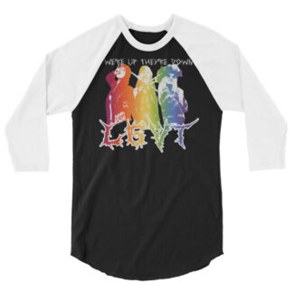 Gwen Neodonna "LGVT METAL" 3/4 sleeve raglan shirt