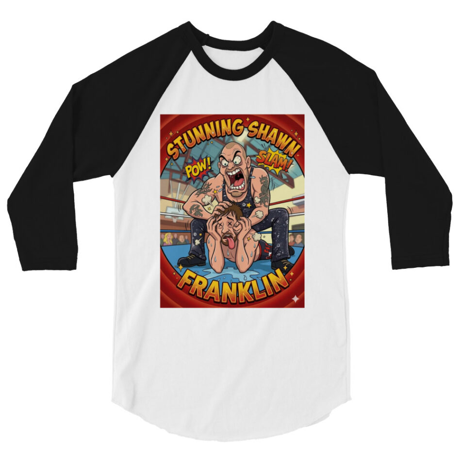 Stunning Shawn Franklin with Ravishing Rita "Stunning Clutch" 3/4 sleeve raglan shirt