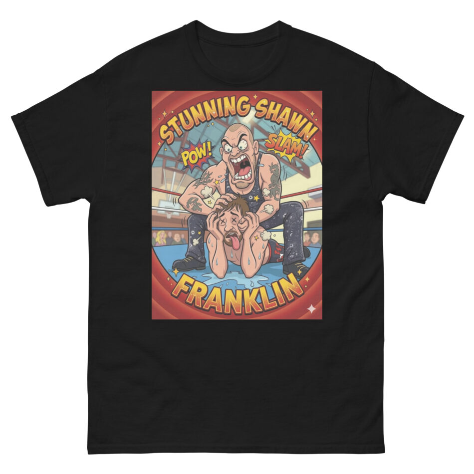 Stunning Shawn Franklin with Ravishing Rita "Stunning Clutch" Short Sleeve Unisex T-Shirt