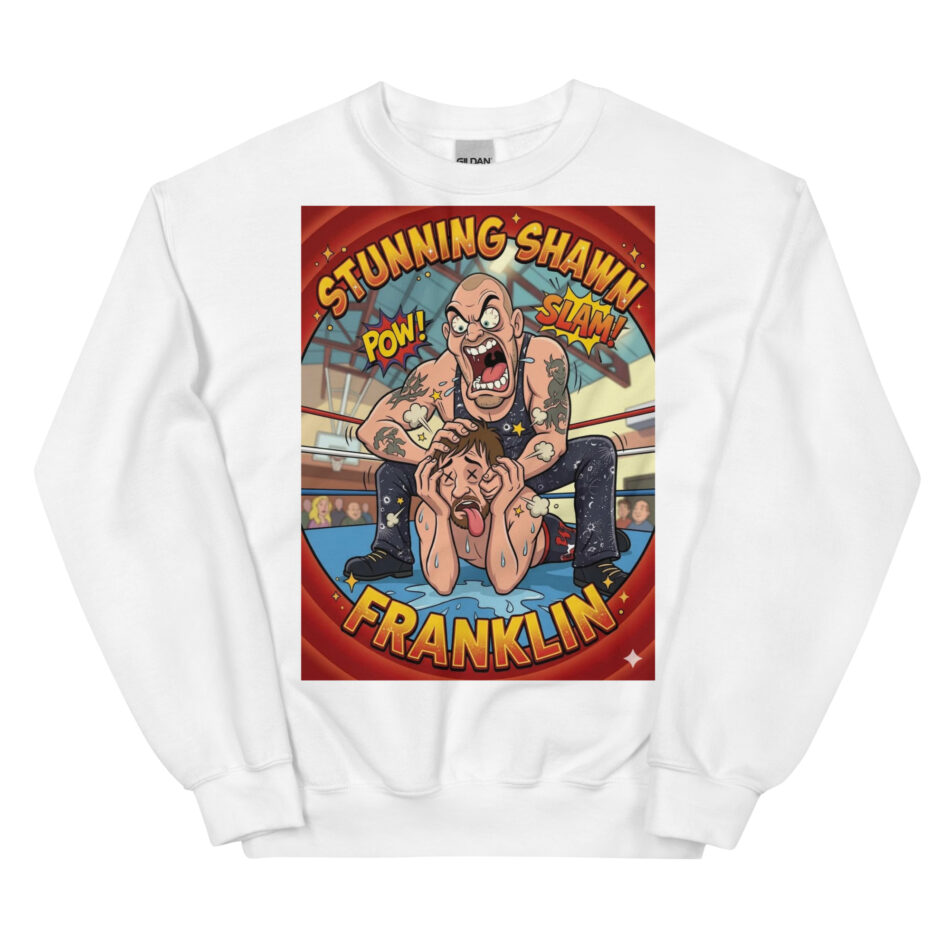 Stunning Shawn Franklin with Ravishing Rita "Stunning Clutch" Unisex Sweatshirt