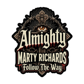 Value of Wrestling Podcast "Almighty Marty Richards Logo" Bubble-free stickers