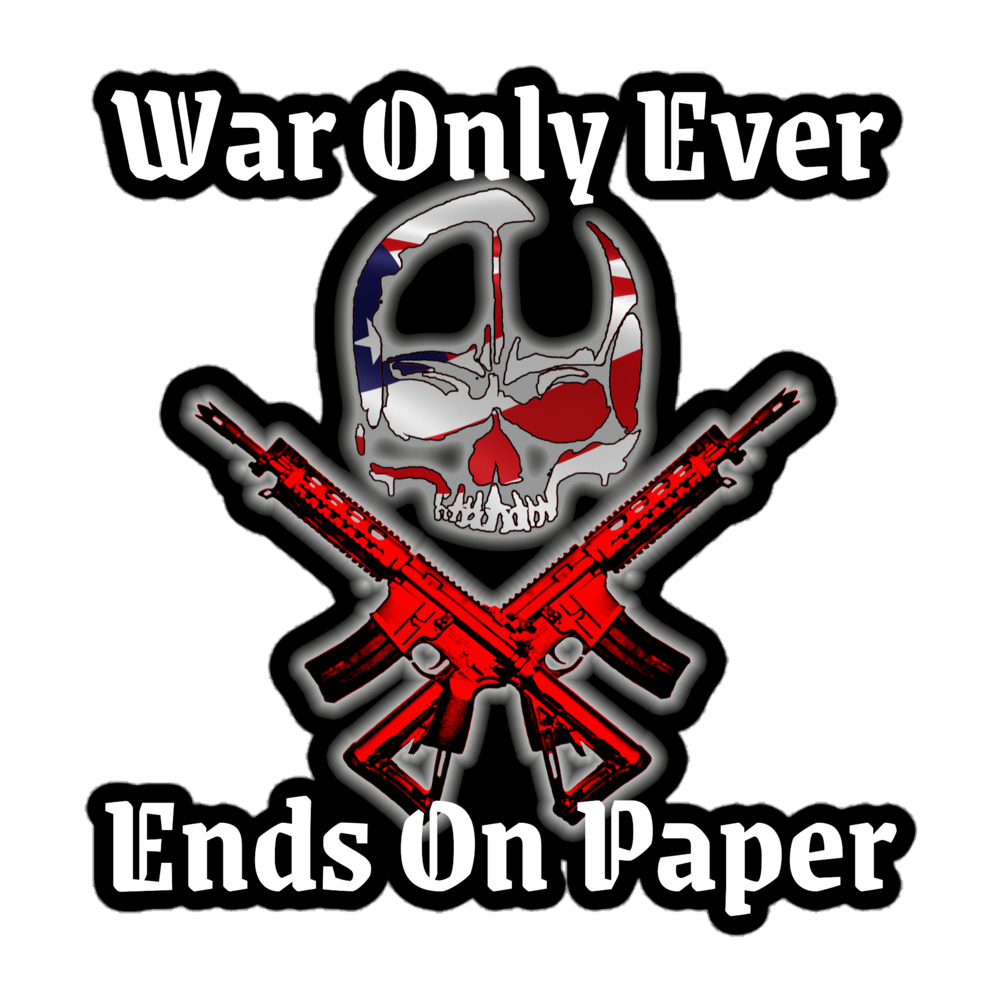 Scott Patterson "WAR" Bubble-free stickers