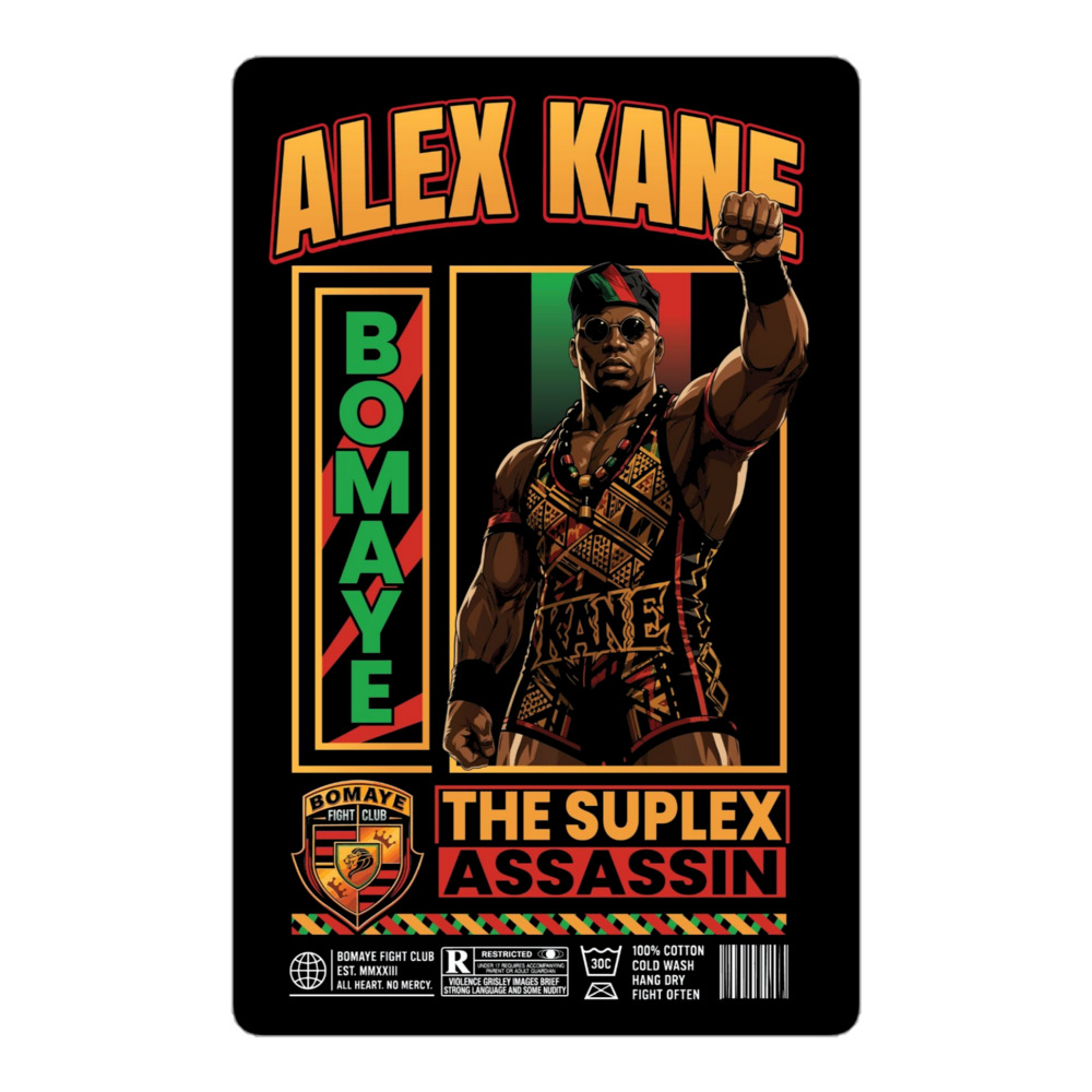 Alex Kane "BOMAYE IS FOR THE PEOPLE ✊🏿" Bubble-free stickers