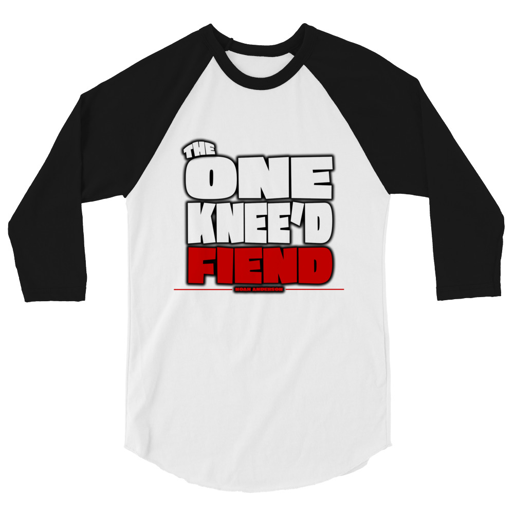 LvlUpNoah "THE ONE KNEE'D FIEND" 3/4 sleeve raglan shirt