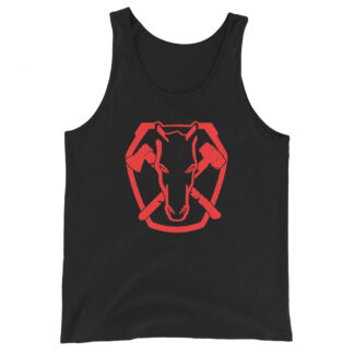 Scott Patterson "Horse Of War Red" Unisex Tank Top