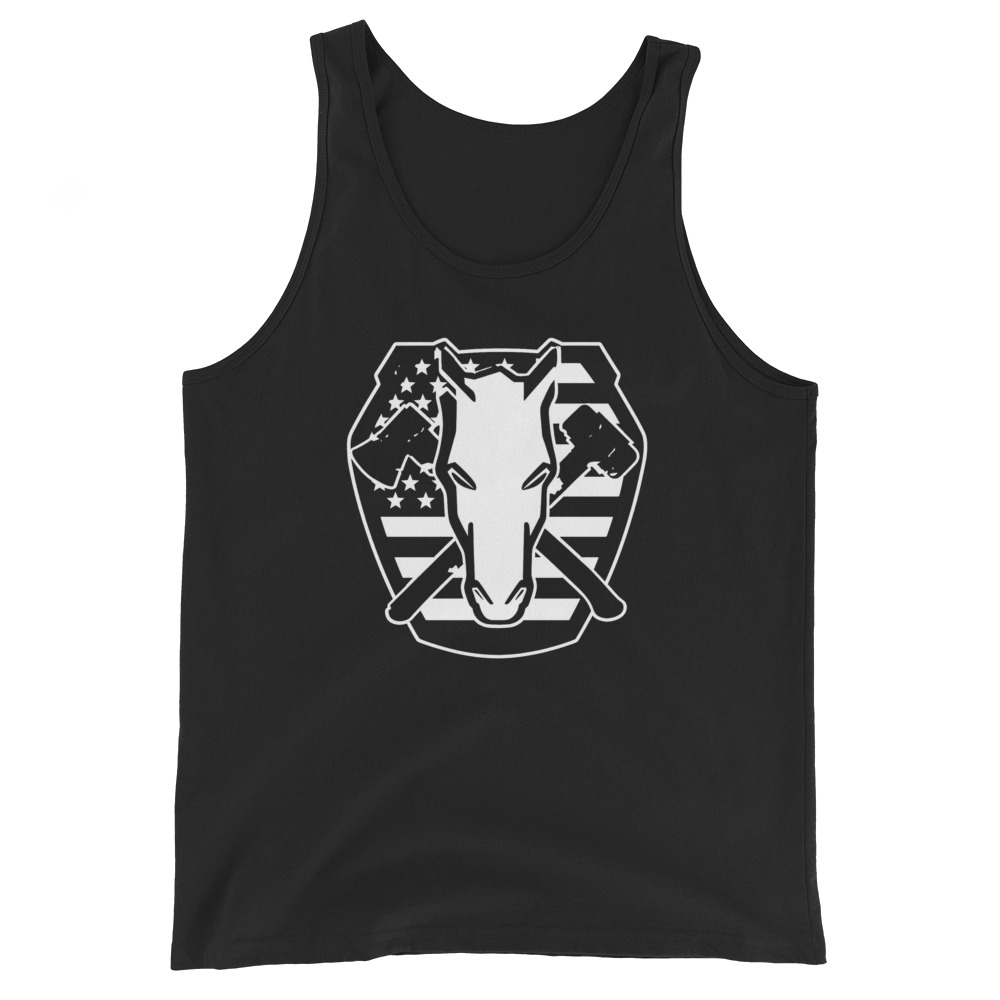 Scott Patterson "Horse Of War Patriot" Unisex Tank Top