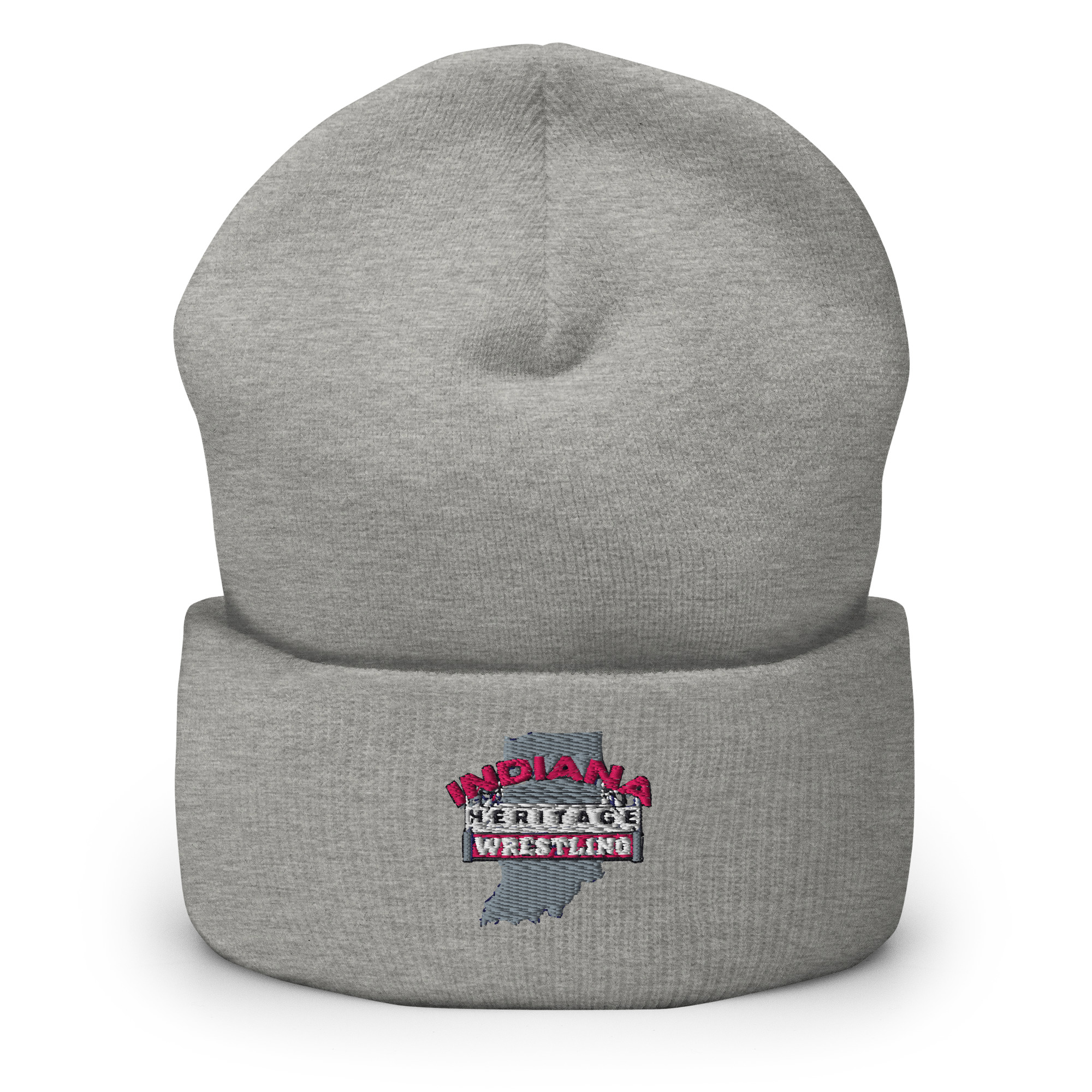 Indiana Heritage Wrestling "Pink Logo" Cuffed Beanie
