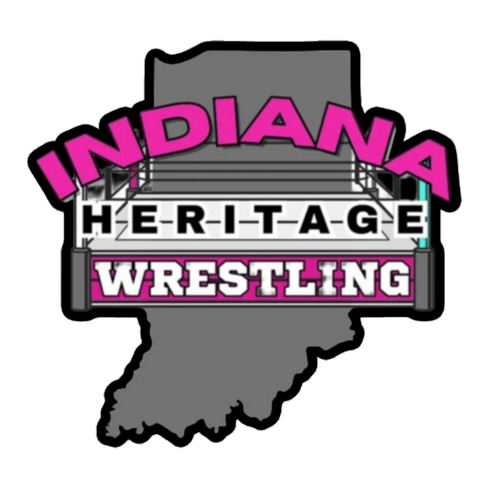 Indiana Heritage Wrestling "Pink Logo" Bubble-free stickers