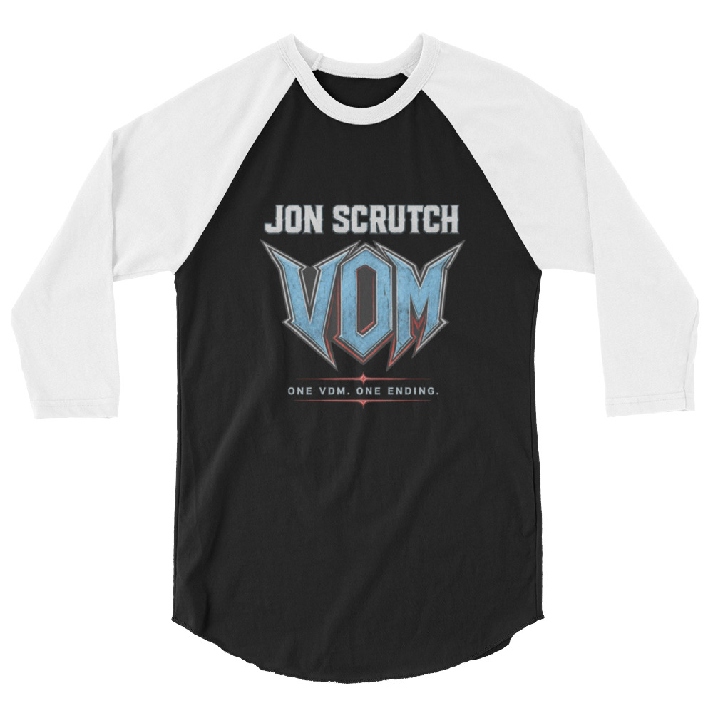 Jon Scrutch "VDM (2026)" 3/4 sleeve raglan shirt