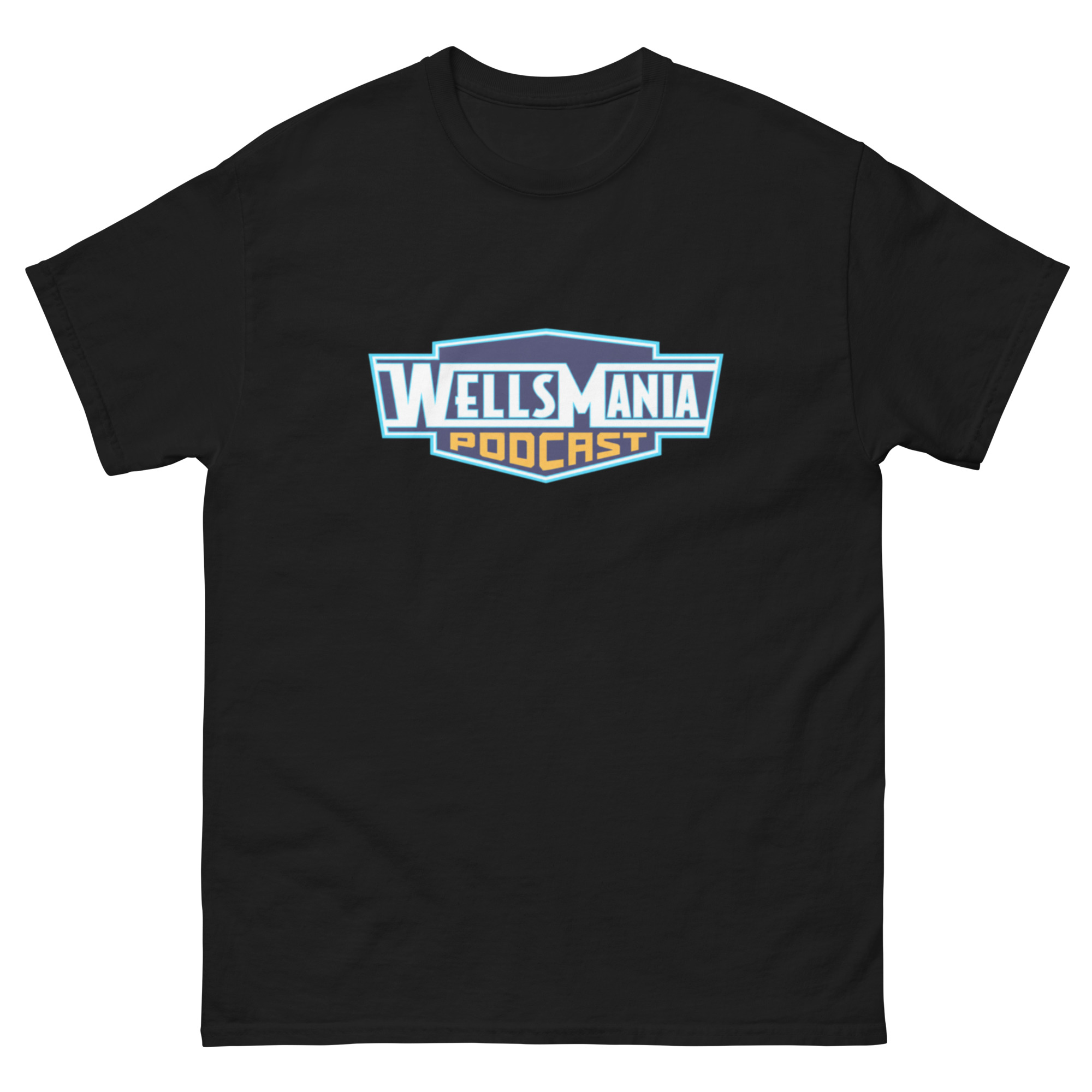 WellsMania Podcast “Homage Logo 3" Short Sleeve Unisex T-Shirt