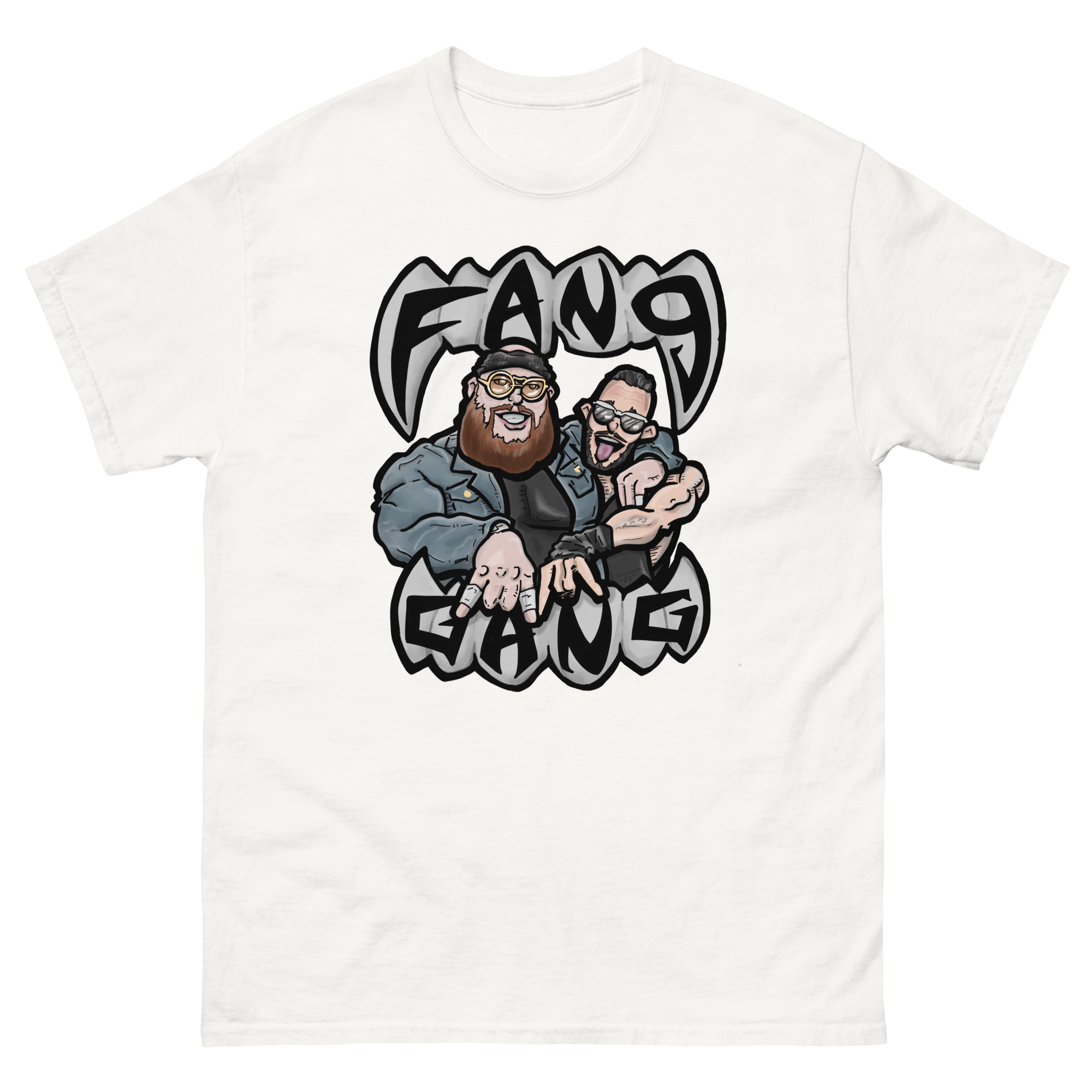 Travis Vain "Fang Gang Cartoon" Short Sleeve Unisex T-Shirt