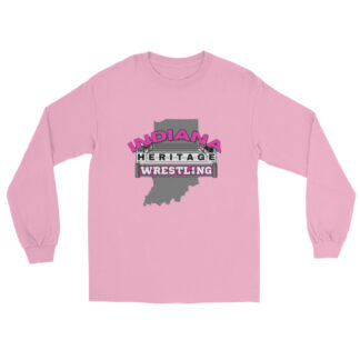 Indiana Heritage Wrestling "Pink Logo" Unisex Long Sleeve Shirt