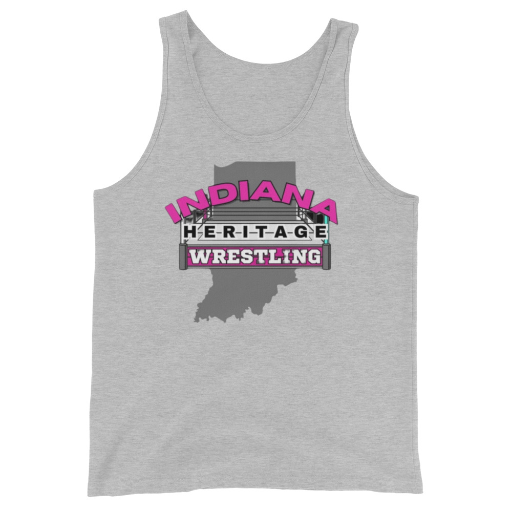 Indiana Heritage Wrestling "Pink Logo" Unisex Tank Top