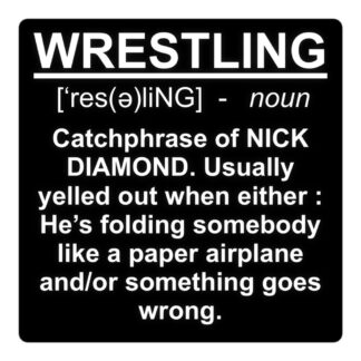 Nick Diamond "WRESTLING [Definition]" Bubble-free stickers